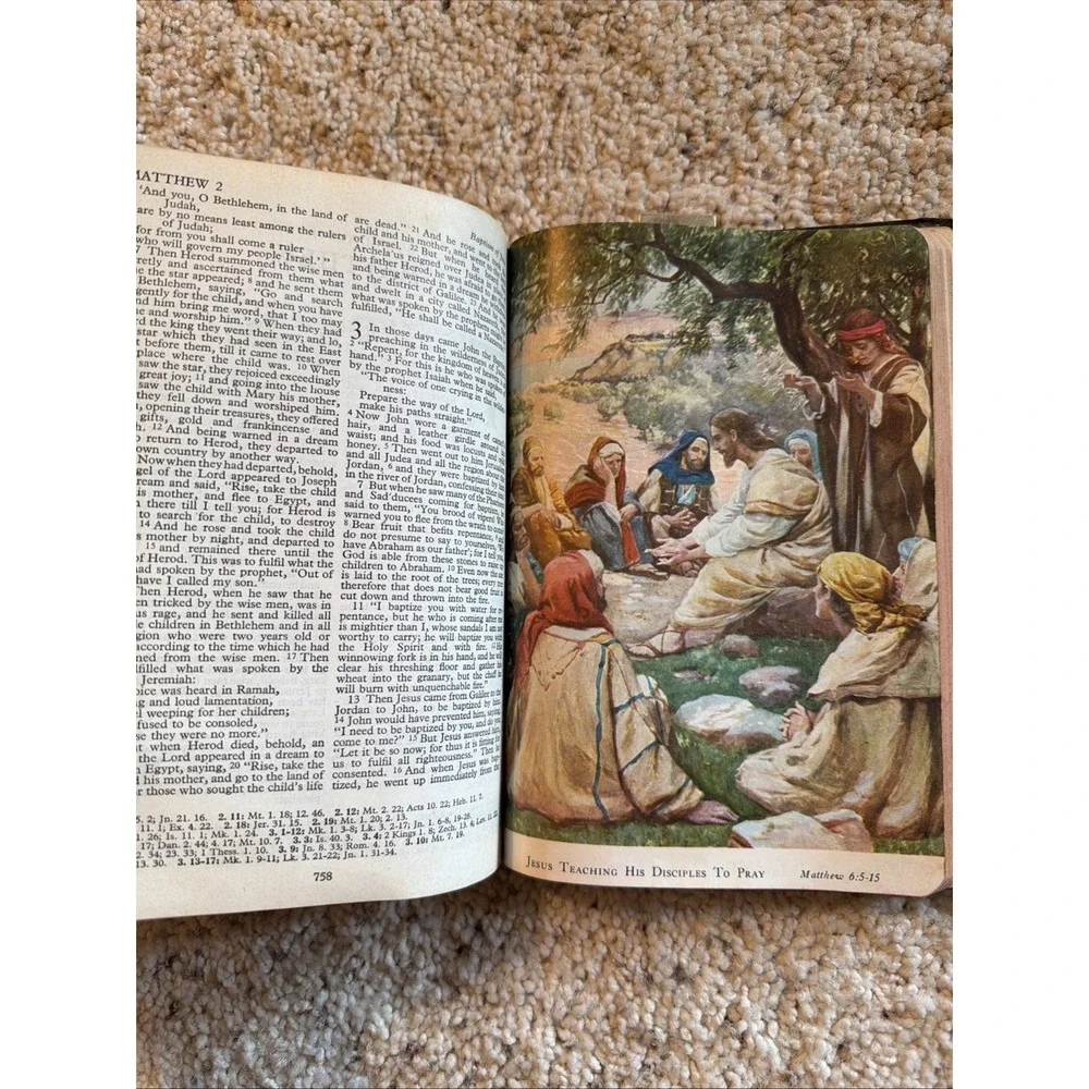 VTG 1952 Nelson Holy Bible Revised Standard Version RSV Morocco Leather Lined